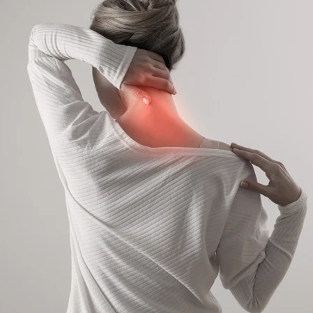 Chiropractic Greensboro NC Woman With Neck Pain
